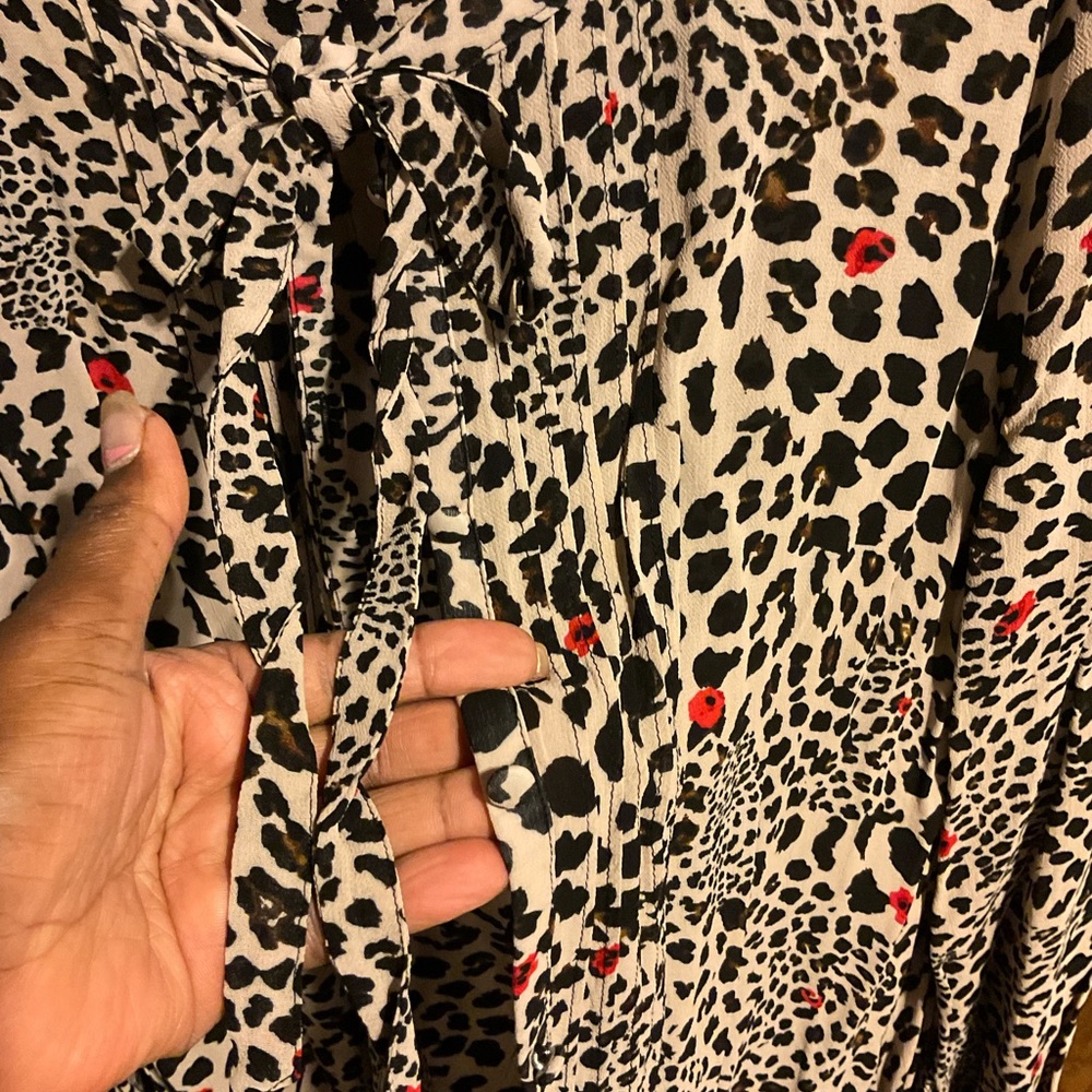 Leopard print blouse